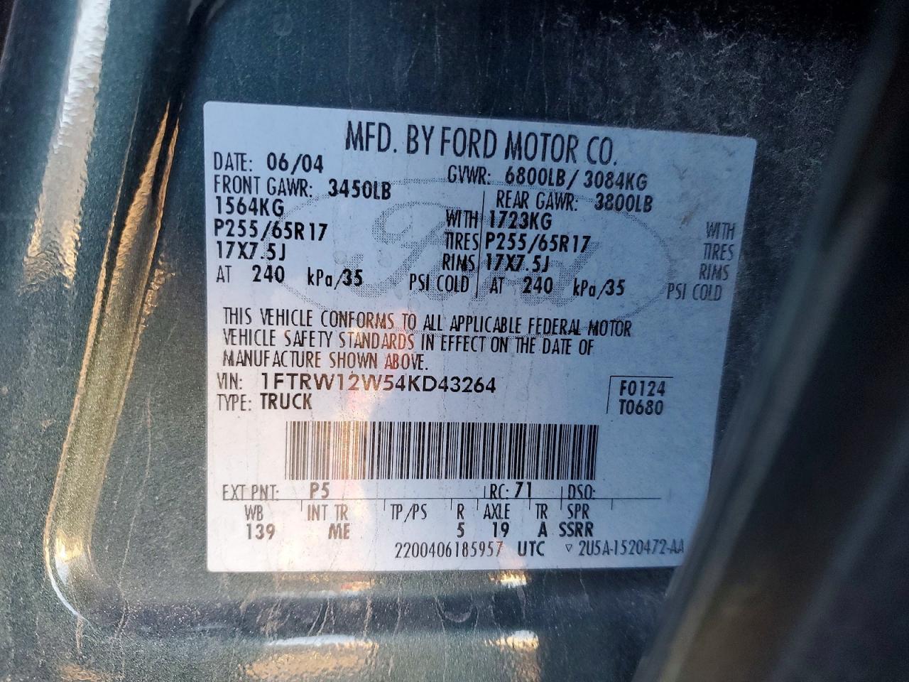 2004 Ford F150 Supercrew