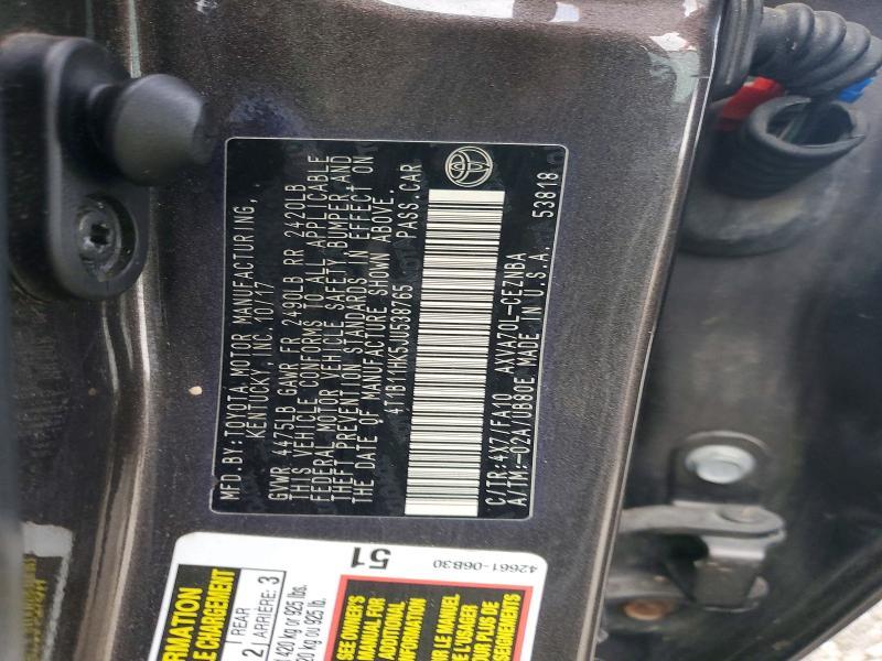 2018 Toyota Camry l