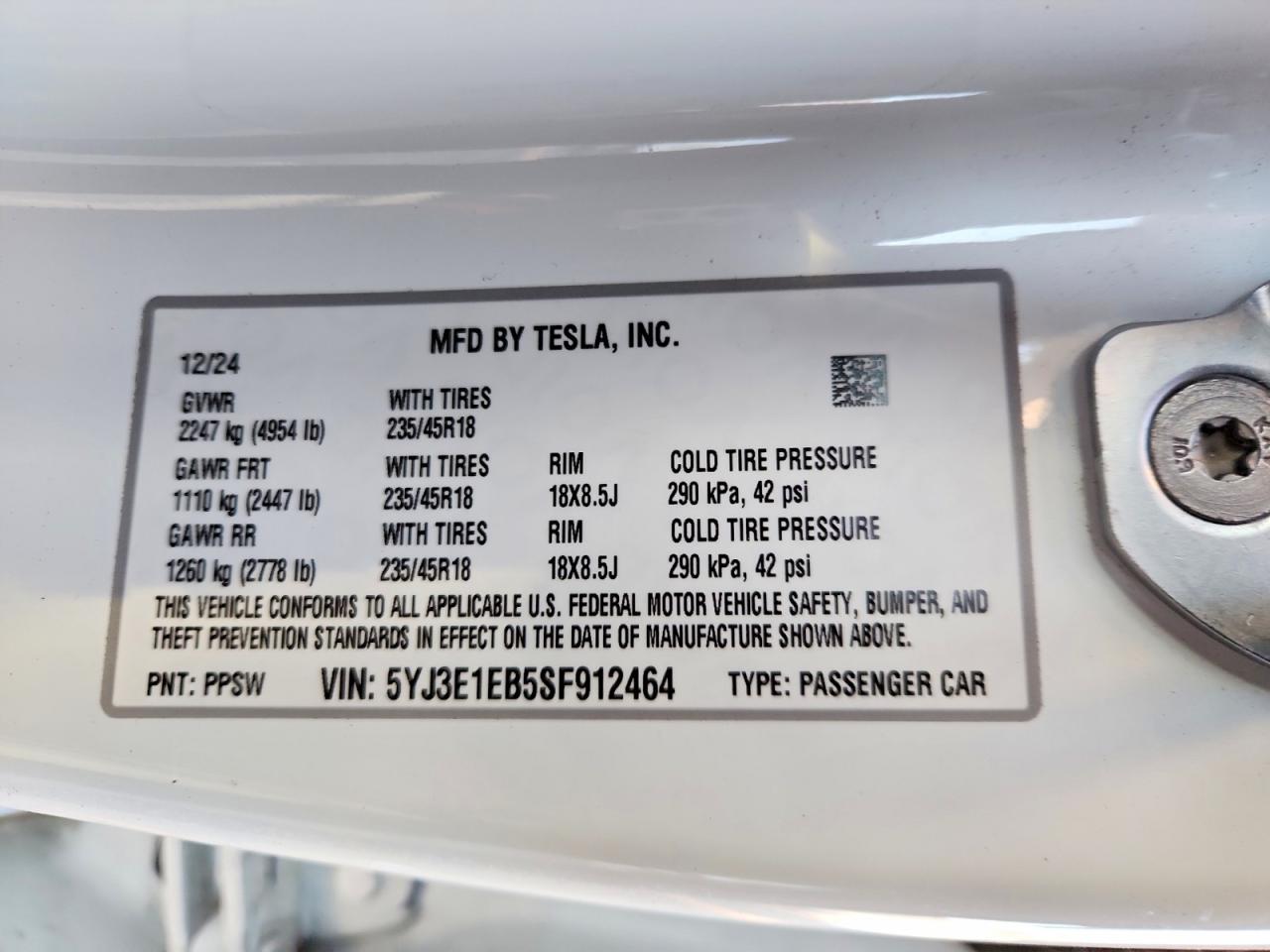 2025 Tesla Model 3
