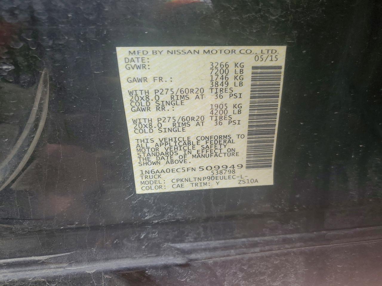 2015 Nissan Titan SV