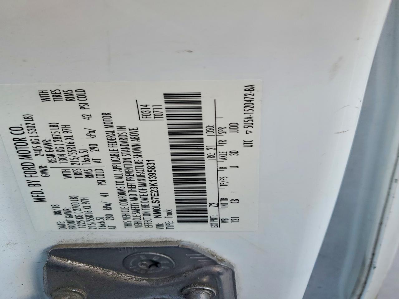 2019 Ford Transit Connect