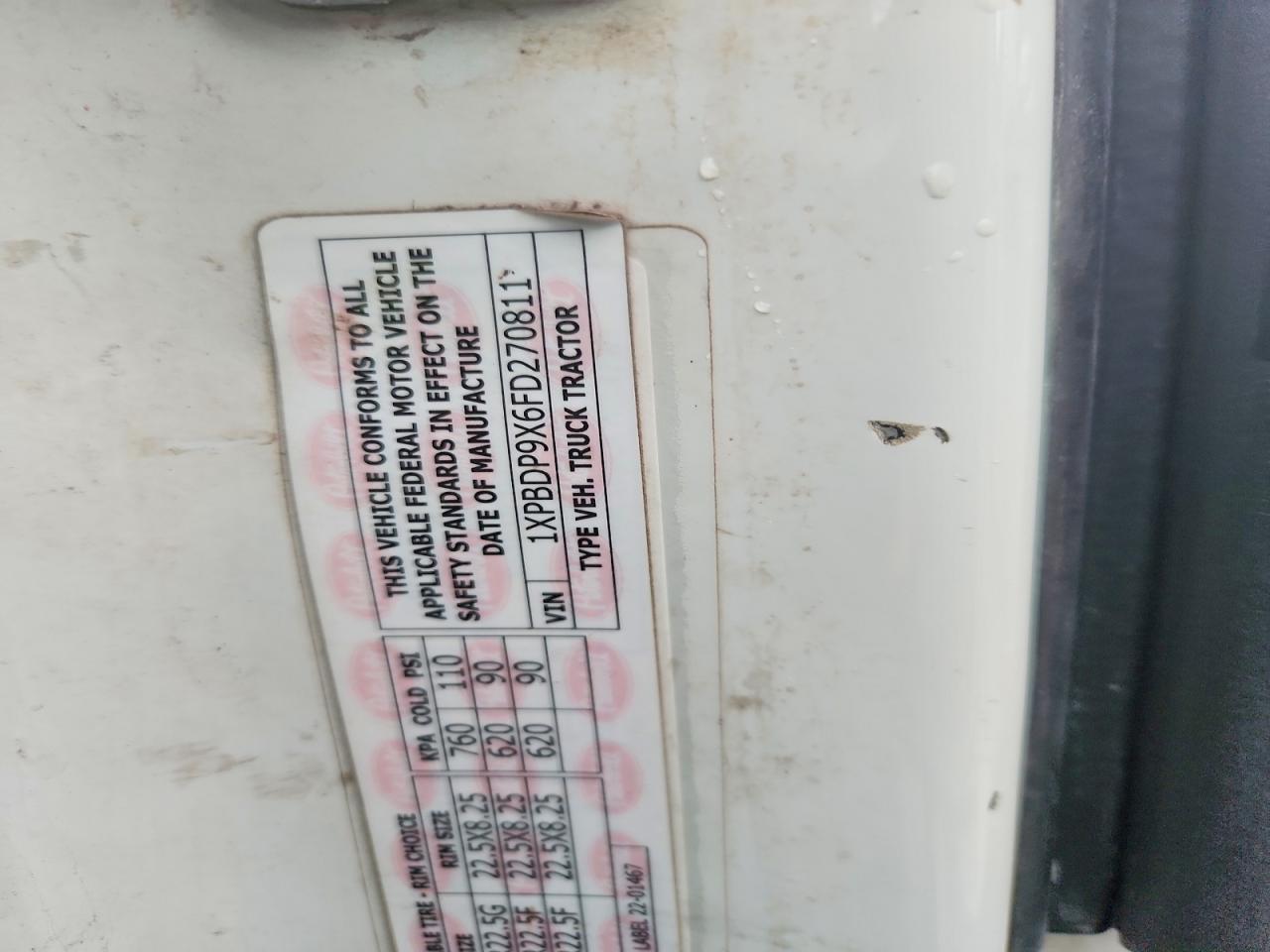 2015 Peterbilt Tractor 2015 Peterbilt 579 Semi Truck