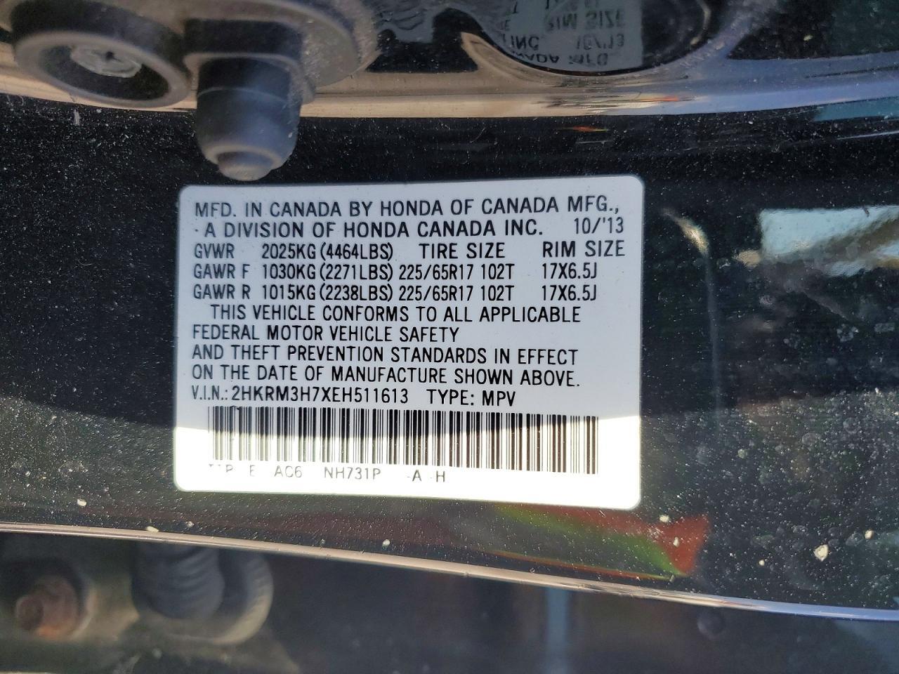2014 Honda Cr-v exl