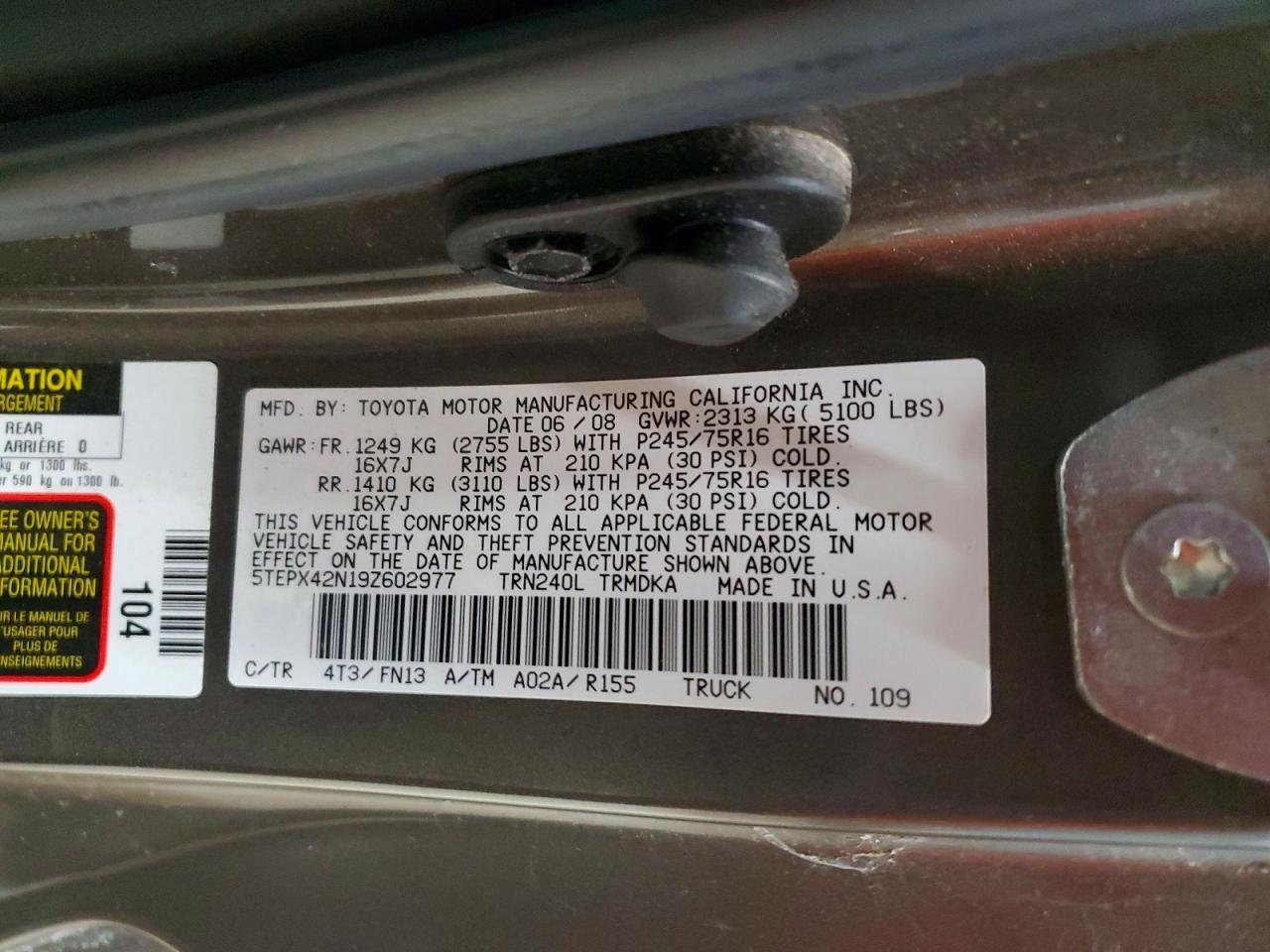 2009 Toyota Tacoma