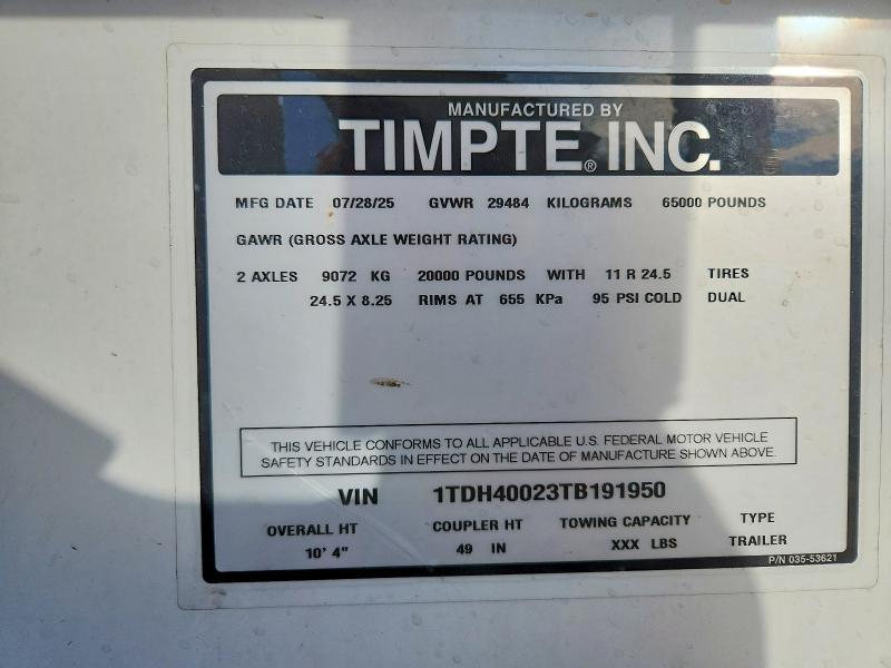 2026 Timpte Grain Trailer