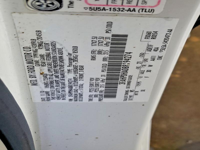 2011 Ford Fusion se