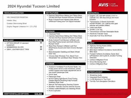 2024 Hyundai Tucson Limited