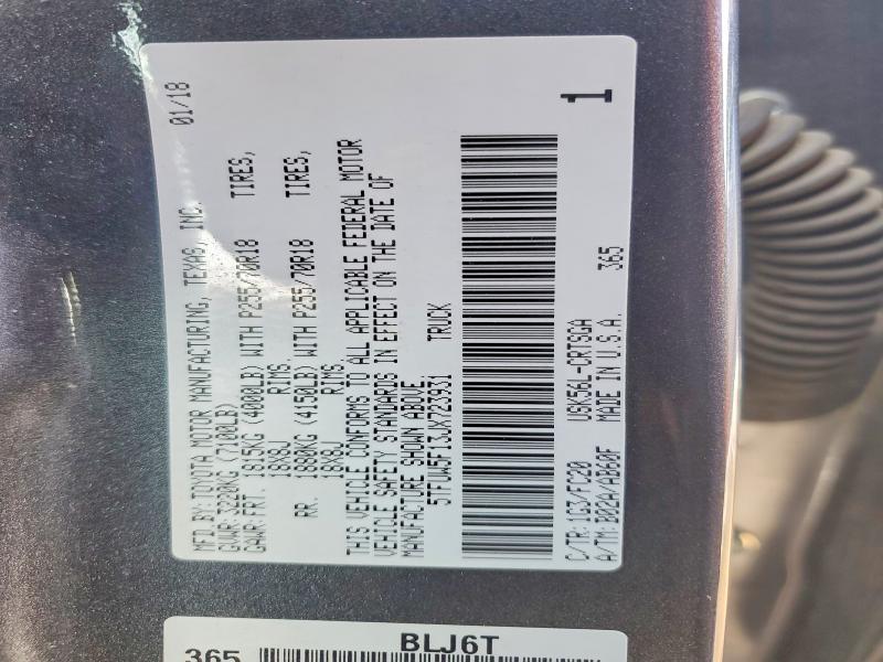 2018 Toyota Tundra Double cab sr
