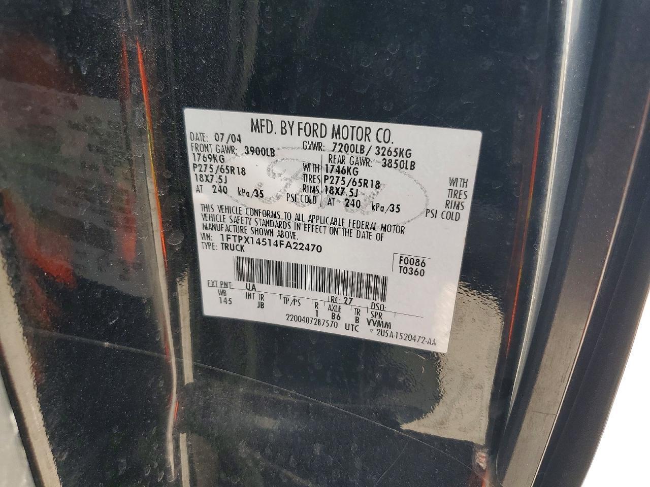 2004 Ford F150