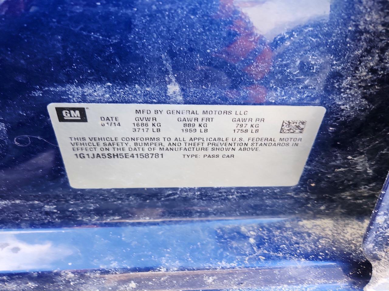 2014 Chevrolet Sonic ls