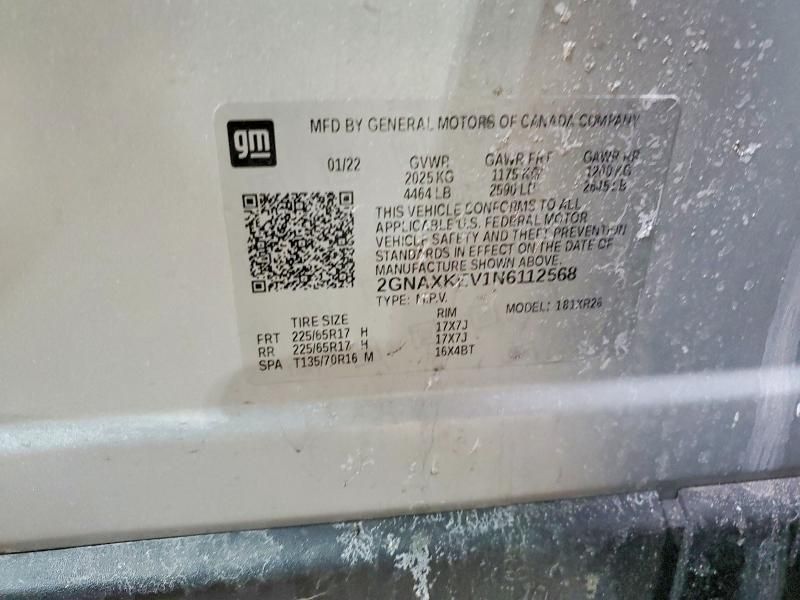 2022 Chevrolet Equinox lt