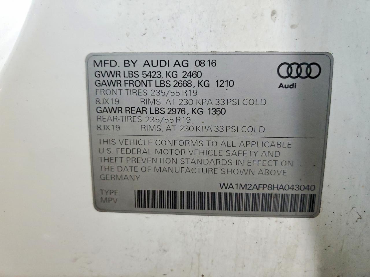 2017 Audi Q5 Premium Plus