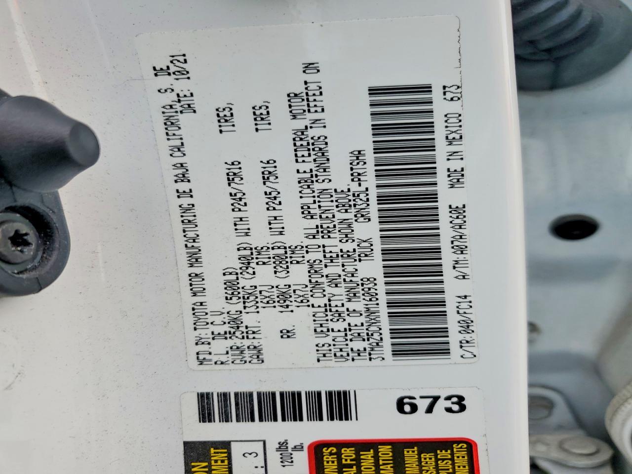 2022 Toyota Tacoma SR5 V6