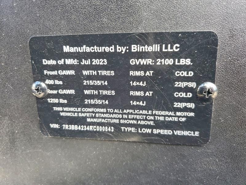 2024 Urwi 2024 Bintelli Beyond Golf Cart