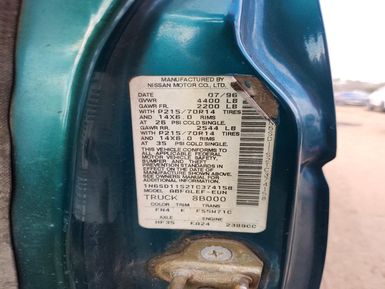 1996 Nissan Truck Base