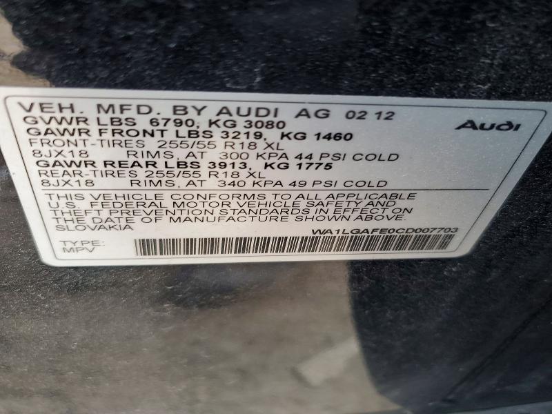 2012 Audi Q7 Premium Plus
