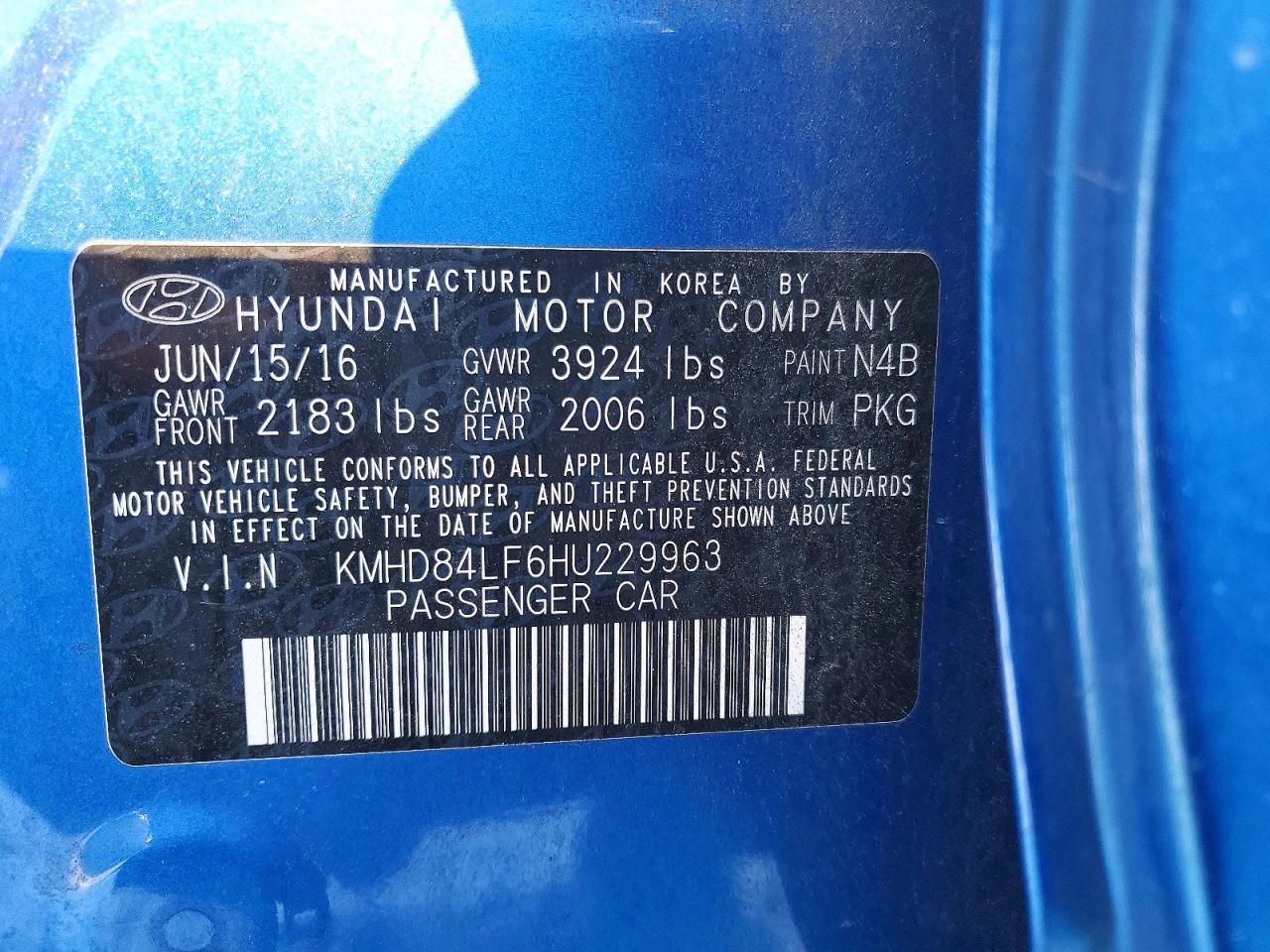 2017 Hyundai Elantra se