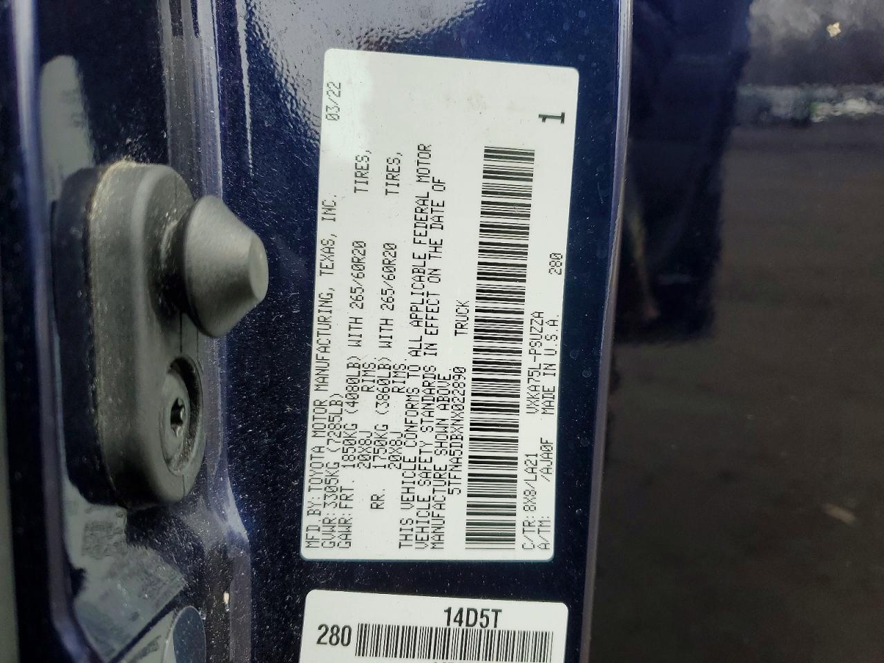 2022 Toyota Tundra Platinum