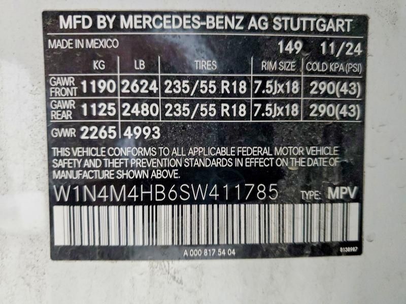 2025 Mercedes-Benz Glb 250 4matic