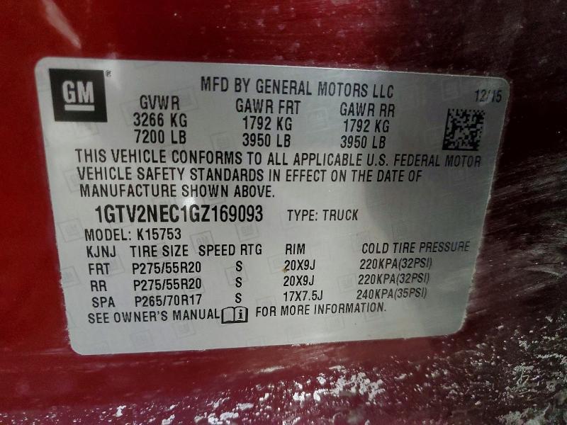2016 GMC Sierra K1500 slt