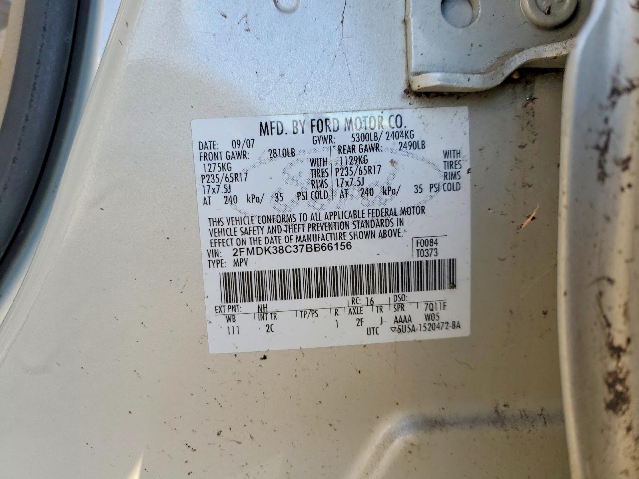 2007 Ford Edge sel