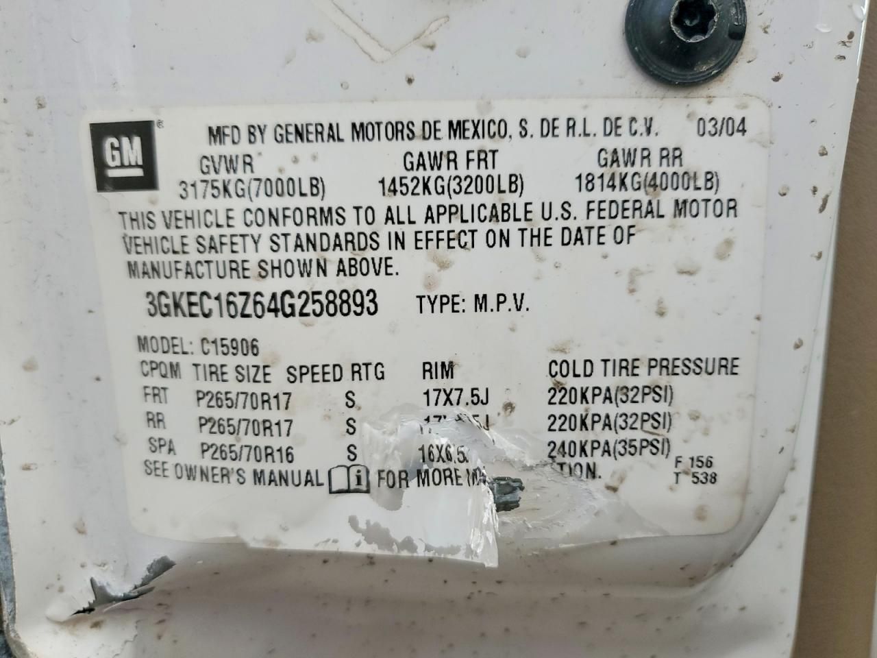 2004 GMC Yukon xl C1500