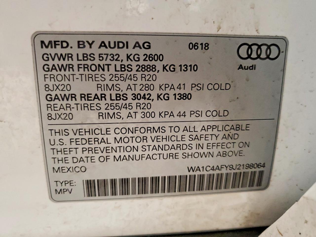 2018 Audi SQ5 Prestige
