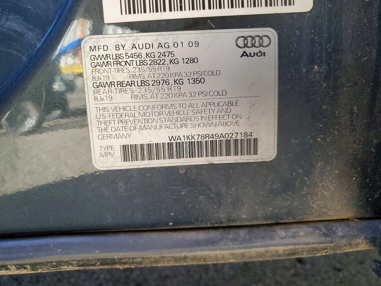 2009 Audi Q5 3.2