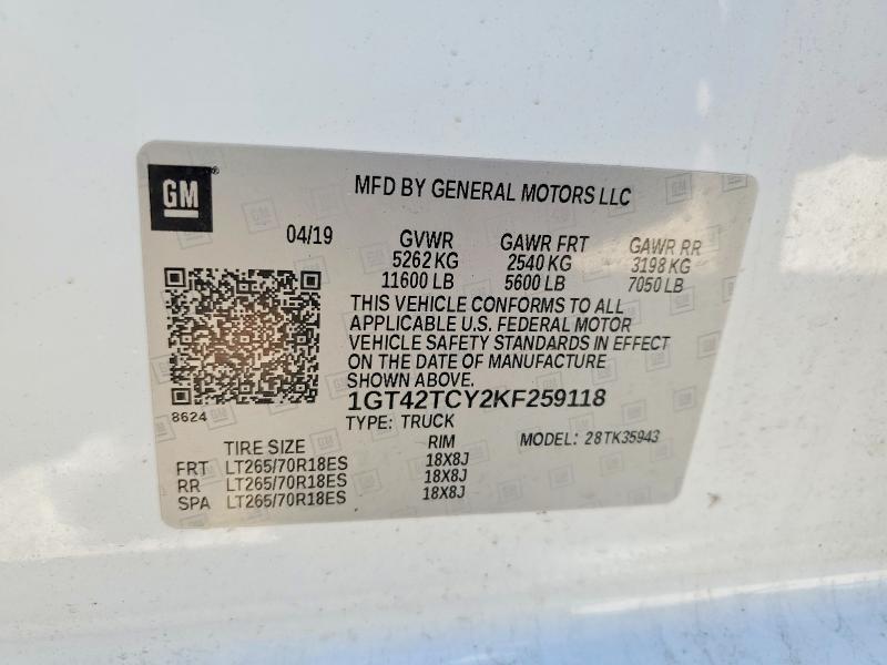 2019 GMC 3500 hd