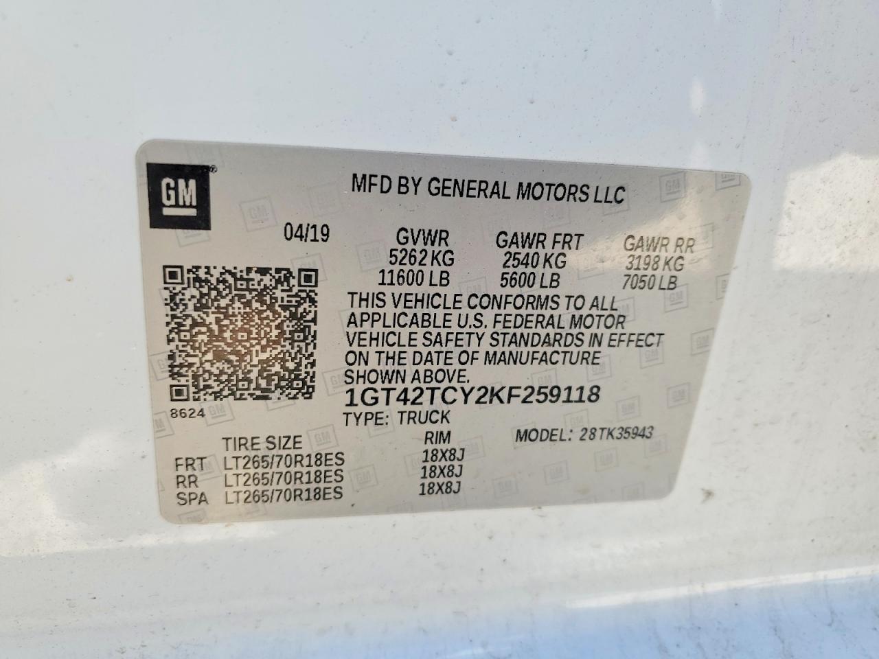 2019 GMC 3500 HD