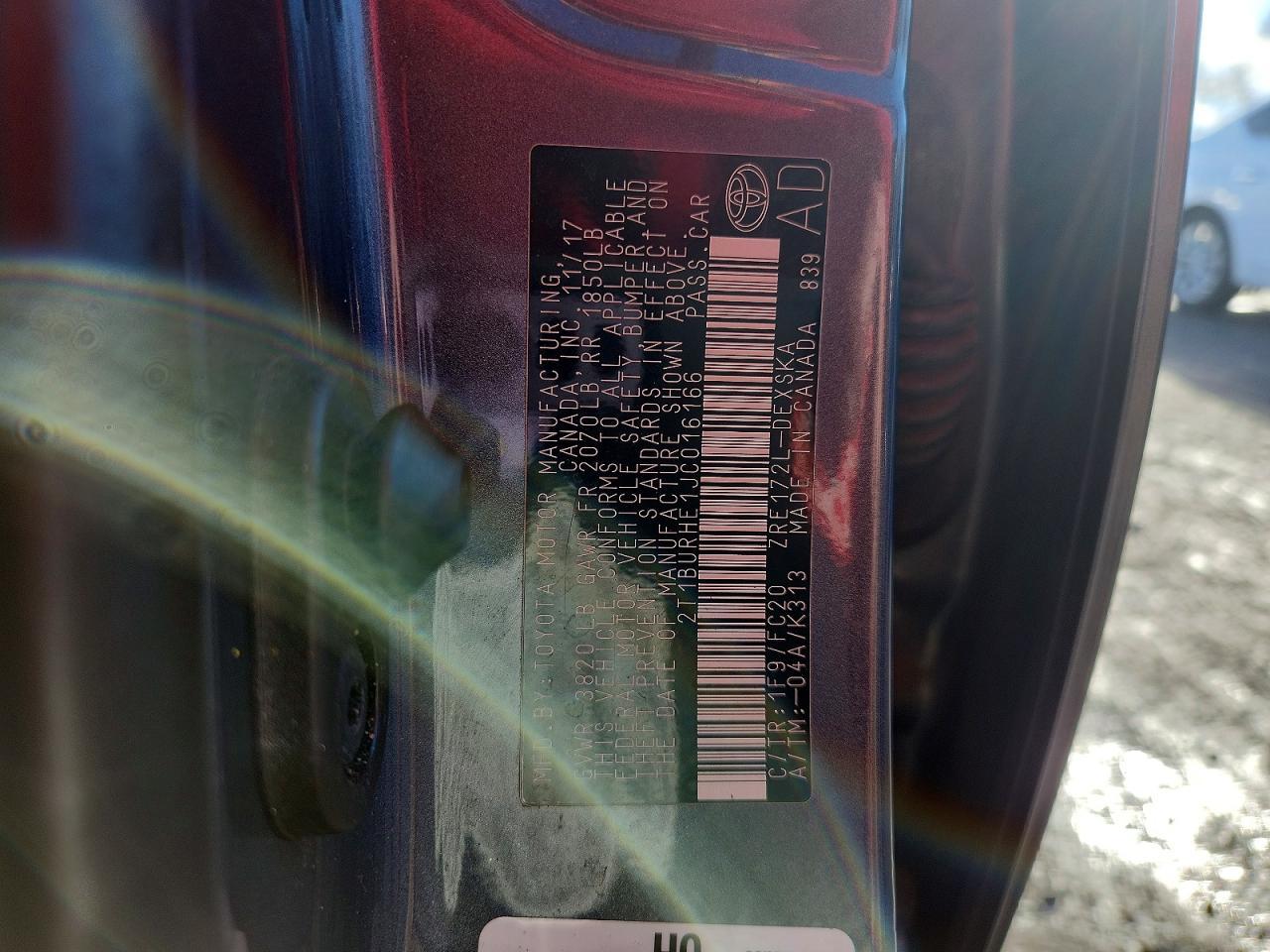 2018 Toyota Corolla se