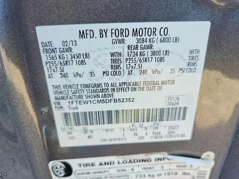 2013 Ford F150 Supercrew
