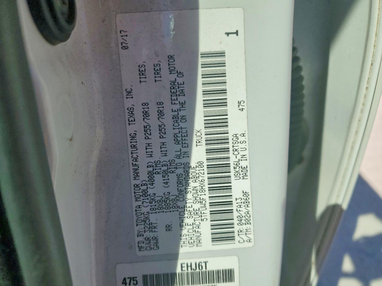 2017 Toyota Tundra Double cab sr