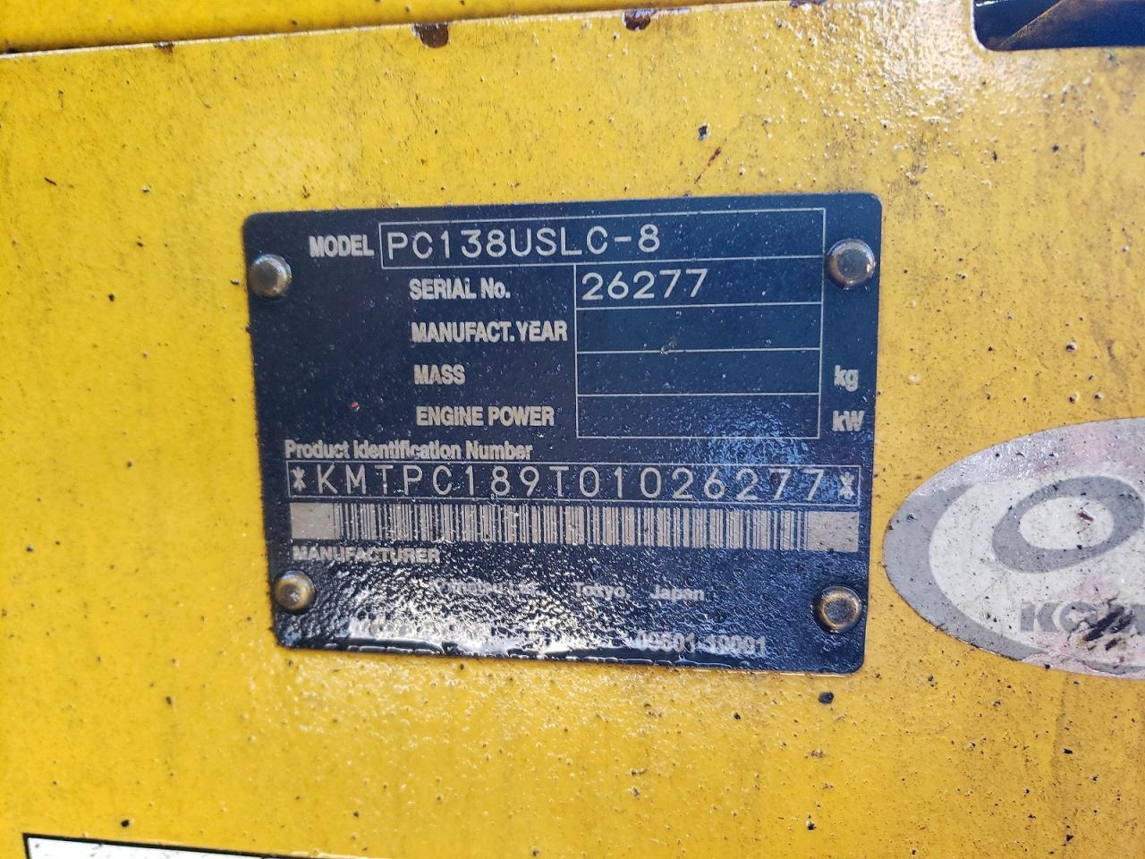 2011 Komatsu PC138USLC