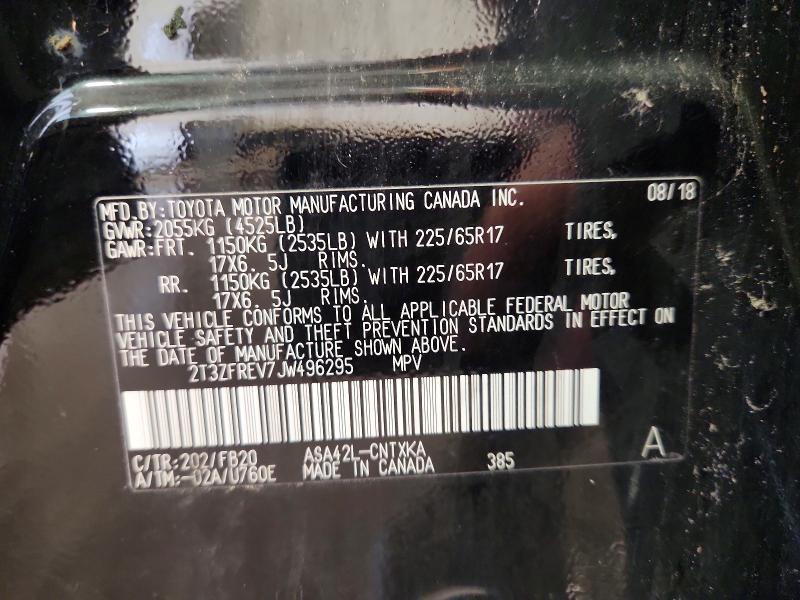 2018 Toyota Rav4 le