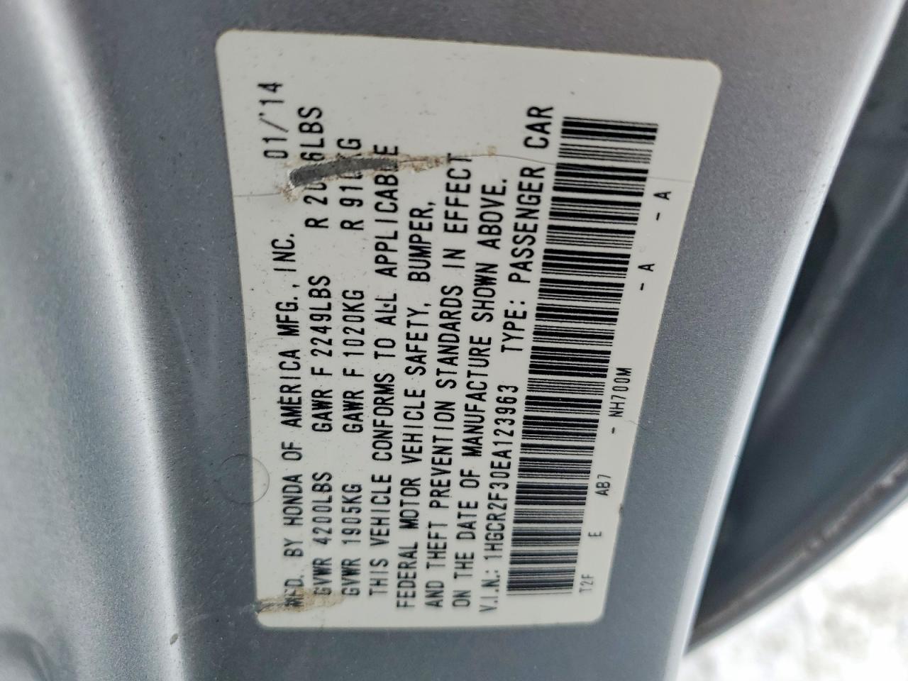 2014 Honda Accord lx