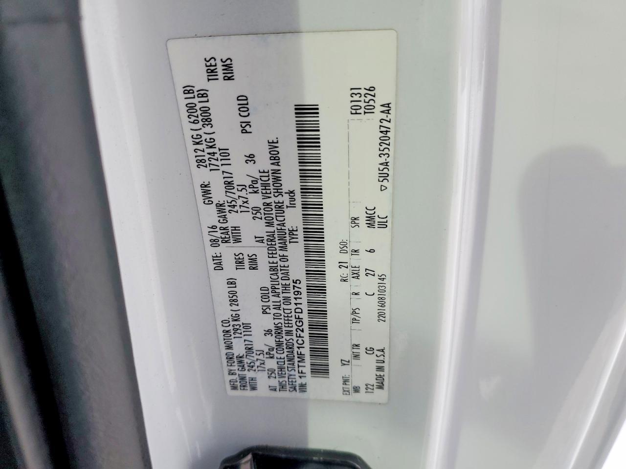 2016 Ford F150