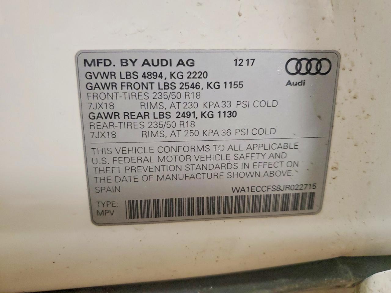 2018 Audi Q3 Premium