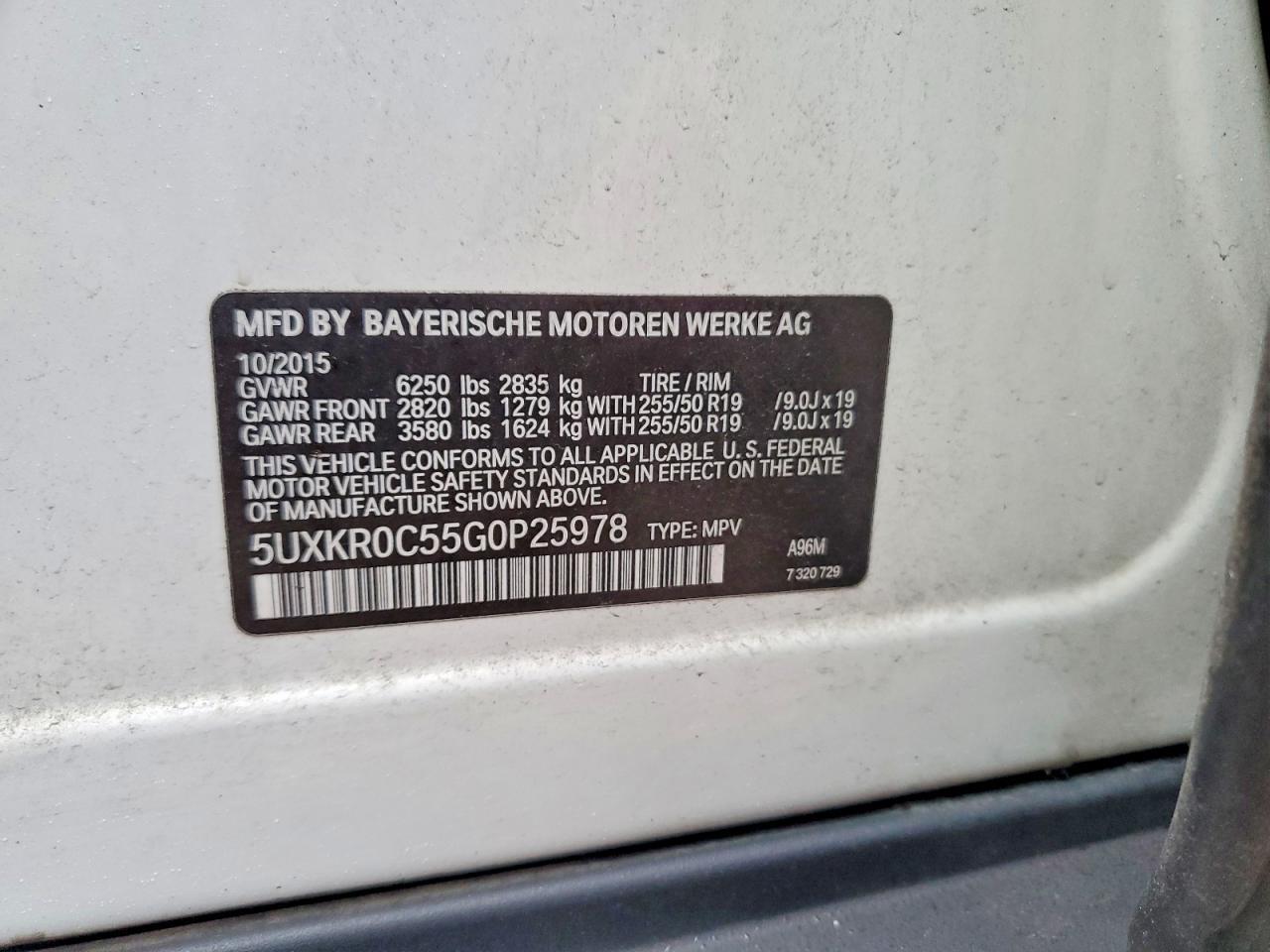 2016 BMW X5 Xdrive35i