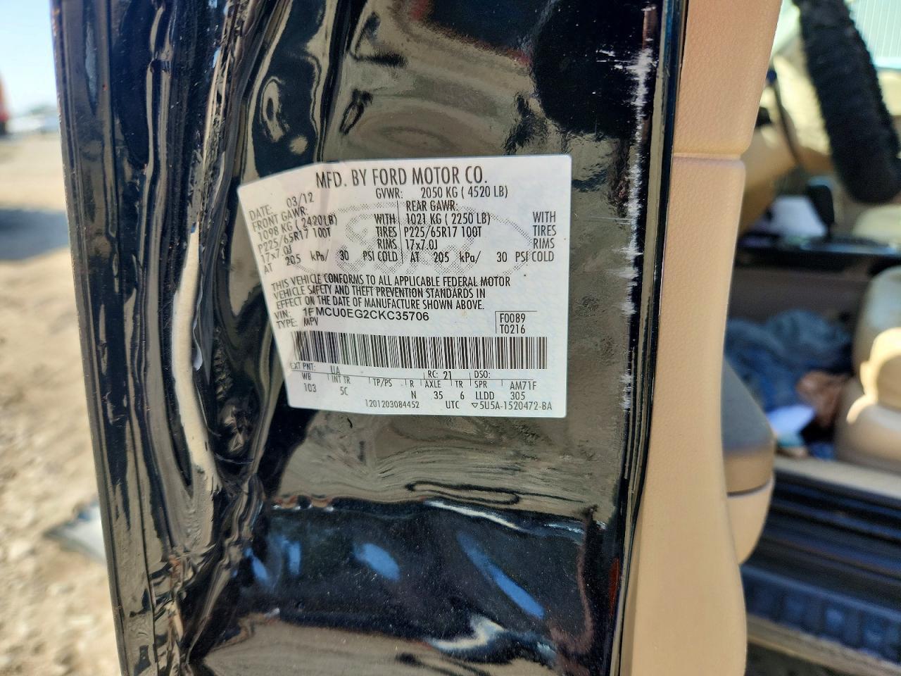 2012 Ford Escape Limited