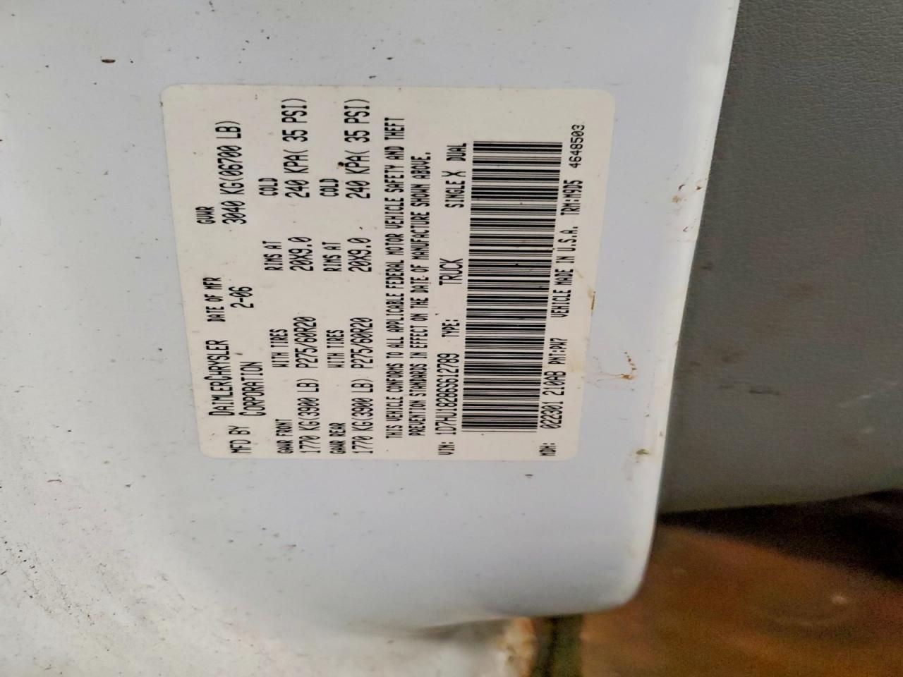 2006 Dodge RAM 1500 ST