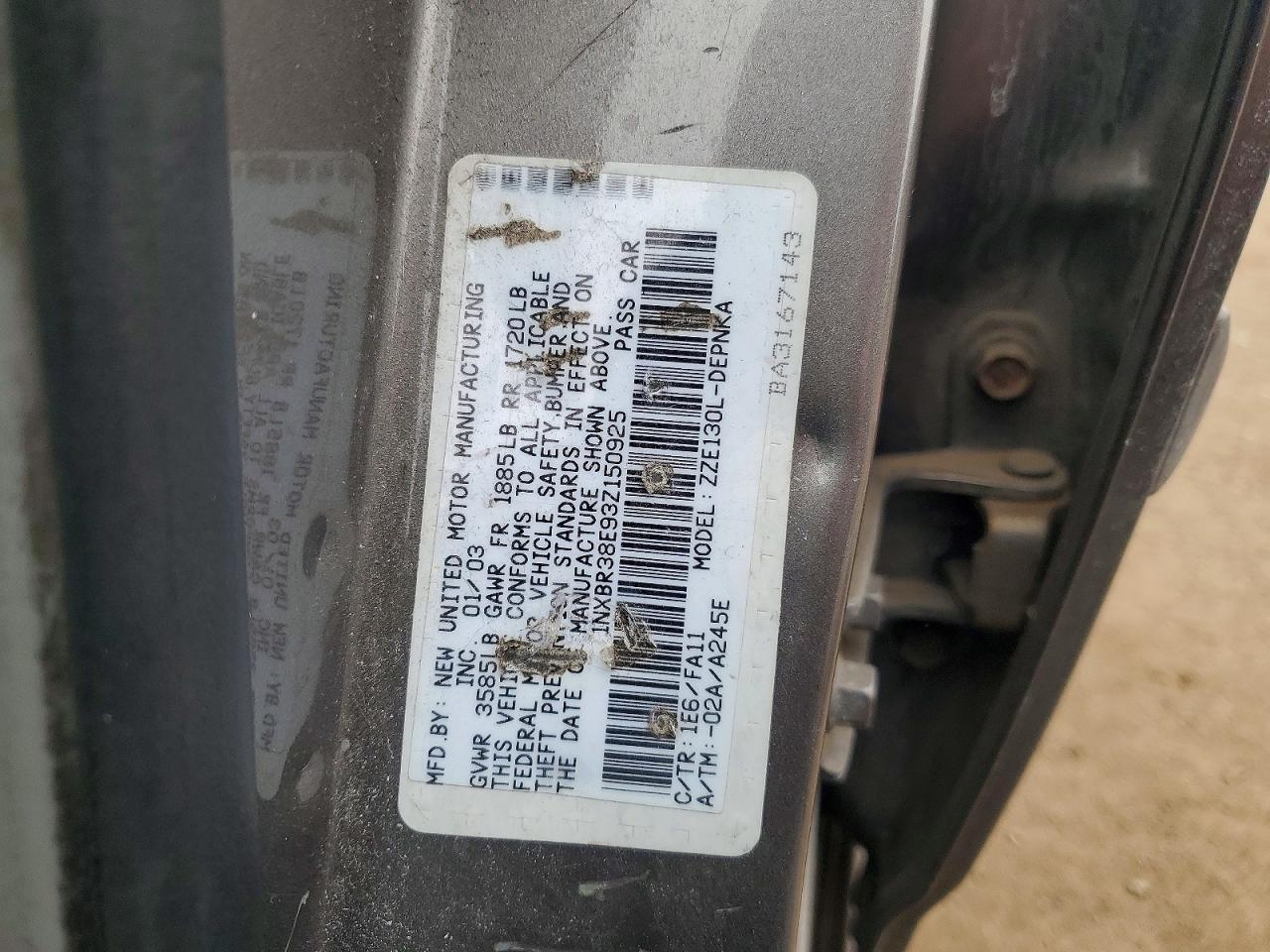 2003 Toyota Corolla