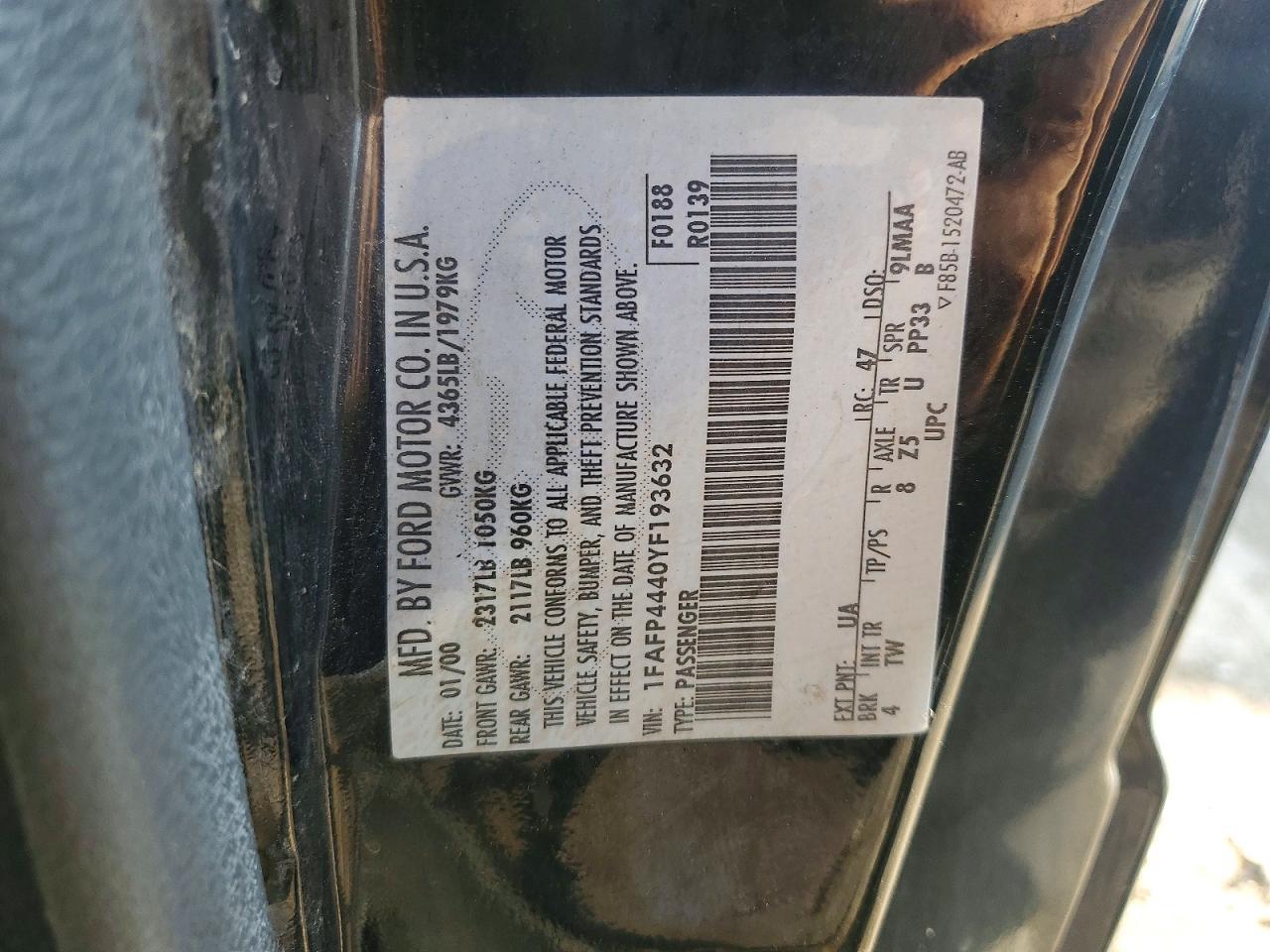 2000 Ford Mustang