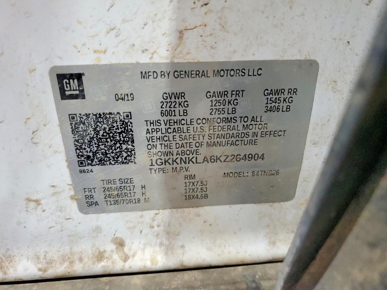 2019 GMC Acadia sle