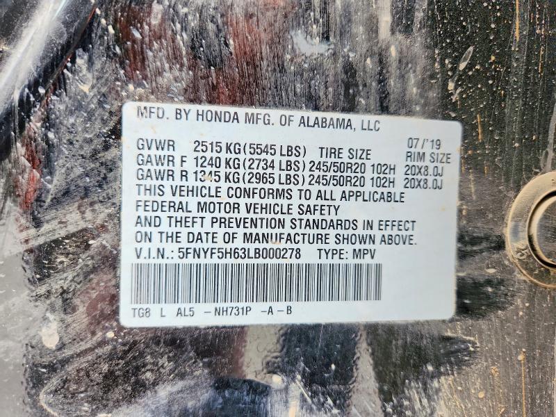 2020 Honda Pilot Touring