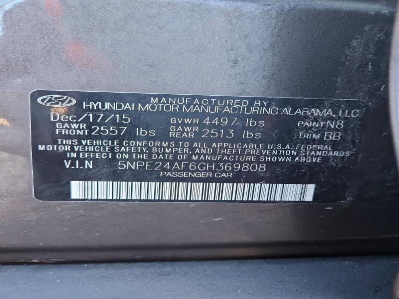2016 Hyundai Sonata se