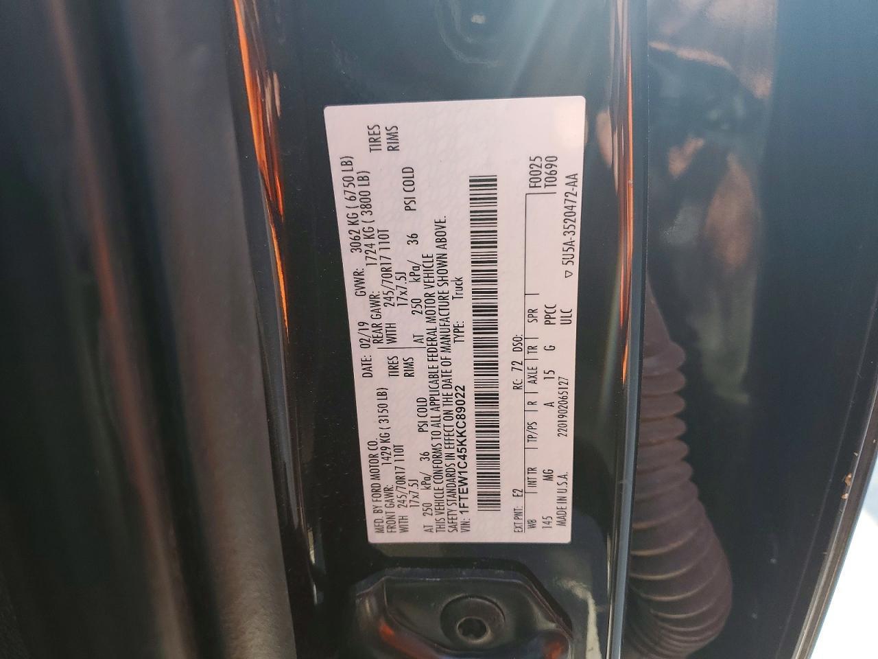 2019 Ford F150 Supercrew