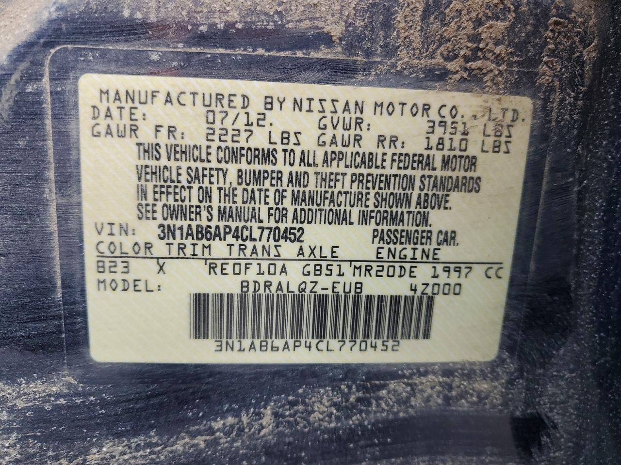 2012 Nissan Sentra 2.0