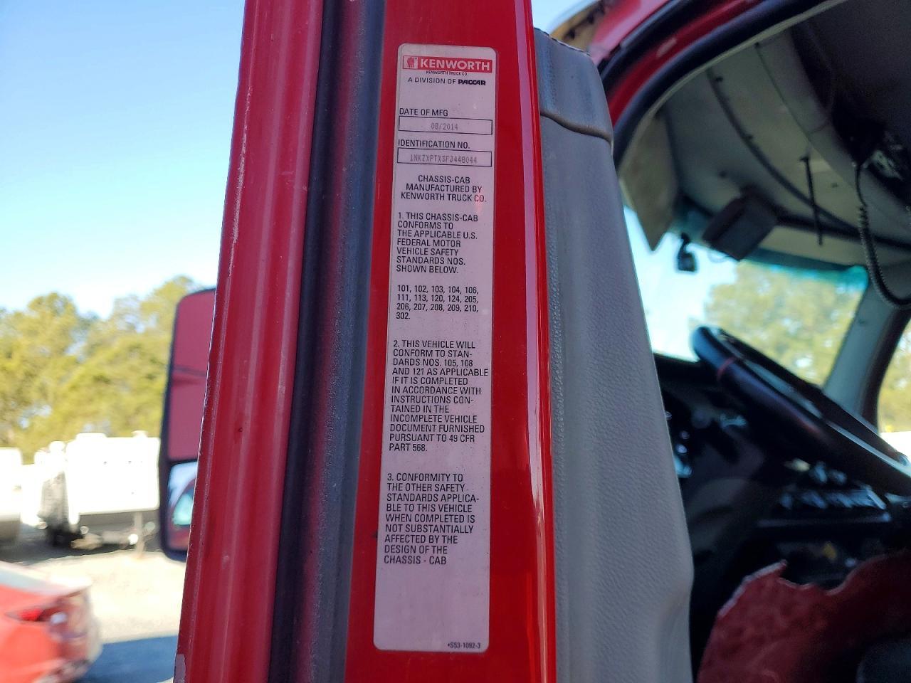 2015 Kenworth T880 Dump Truck