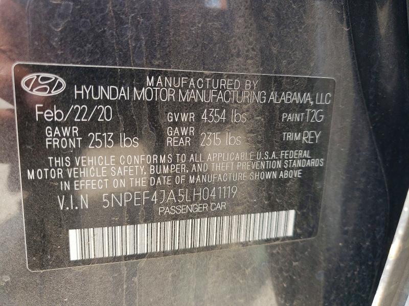 2020 Hyundai Sonata sel